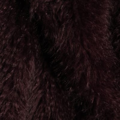 Red Faux Fur Coat