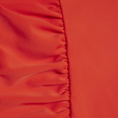 Red Flower Detail Swimsuit