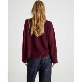 Red Knitted Crew Neck Jumper