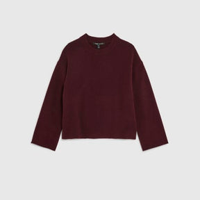 Red Knitted Crew Neck Jumper
