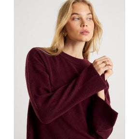 Red Knitted Crew Neck Jumper