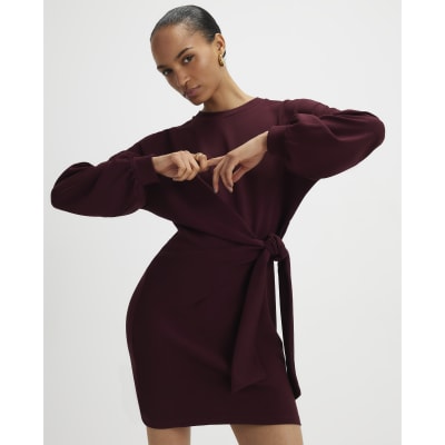 Red Knot Side Mini Dress