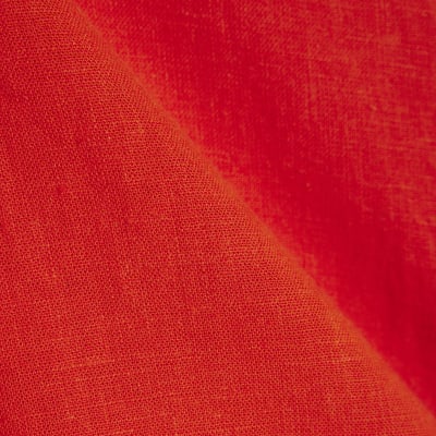 Red Linen Blend Tank Top
