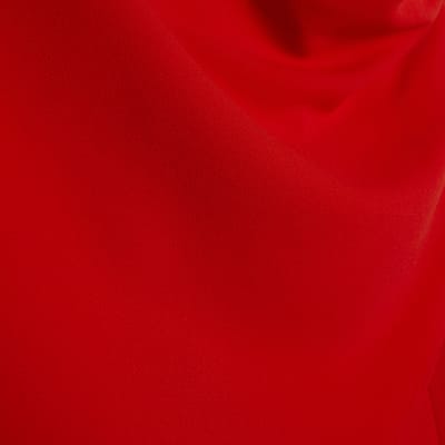 Red Long Sleeve Double Breasted Cape Blazer