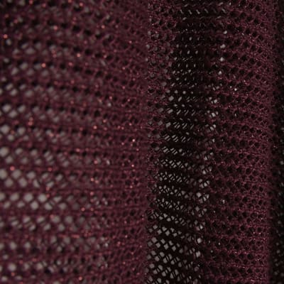 Red Metallic Knitted Cape
