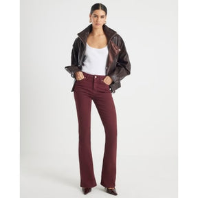 Red Mid Rise Bootcut Jeans