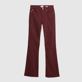 Red Mid Rise Bootcut Jeans