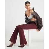 Red Mid Rise Bootcut Jeans