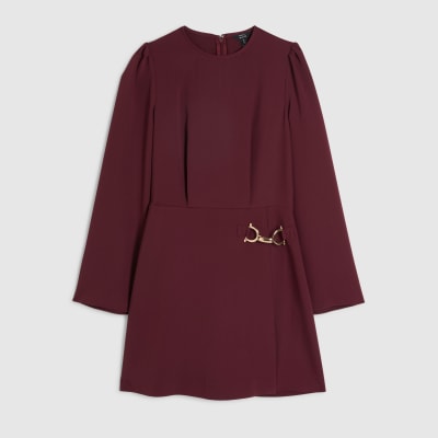 Red Mini Dress With Snaffle