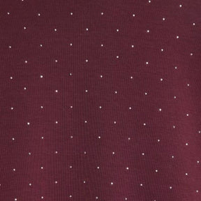 Red Neoprene Long Sleeve Diamante Hoodie