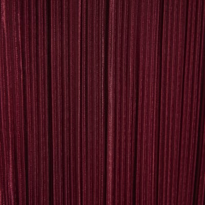 Red Plisse Wide Leg Trousers