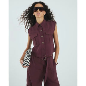Red Premium Pocket Utility Shirt