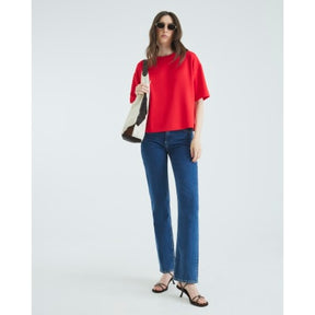Red Premium Short Sleeve Boxy T-shirt