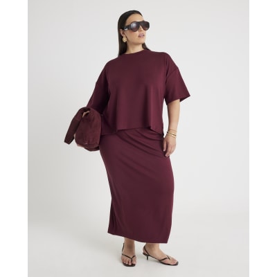 Red Premium Short Sleeve Boxy T-Shirt