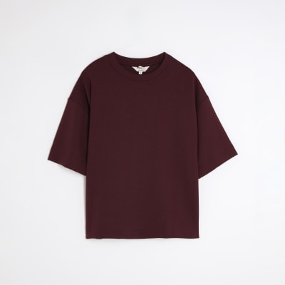 Red Premium Short Sleeve Boxy T-Shirt