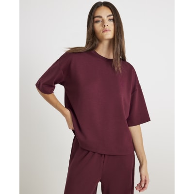 Red Premium Short Sleeve Boxy T-Shirt