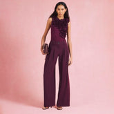 Red Sleeveless Ruffle Bodysuit