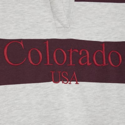 Red Stripe Colorado Rugby Sweatshirt