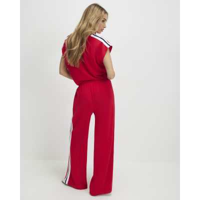 Red Tape Side Drawstring Wide Leg Joggers