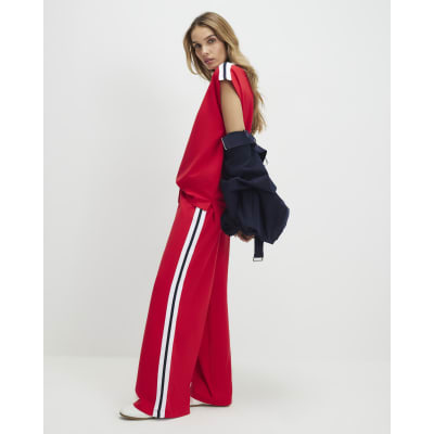 Red Tape Side Drawstring Wide Leg Joggers