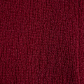 Red Textured Trousers