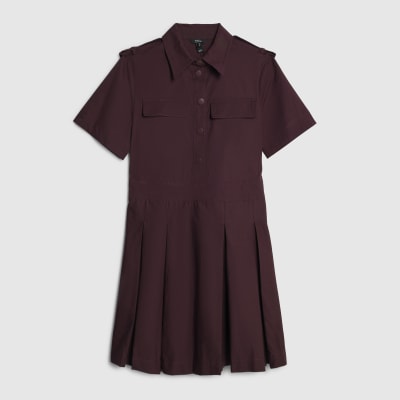 Red Utility Mini Dress