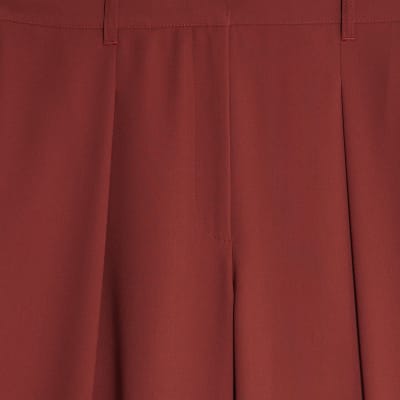 Red Wide Leg Trousers