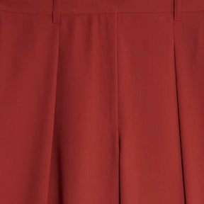 Red Wide Leg Trousers