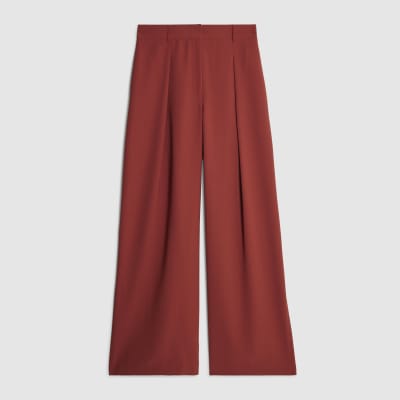 Red Wide Leg Trousers