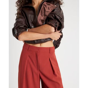 Red Wide Leg Trousers