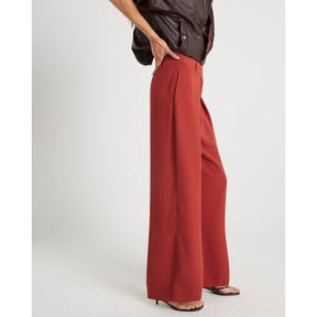 Red Wide Leg Trousers