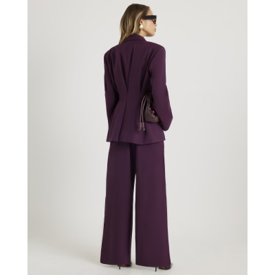 Red Wide Leg Trousers