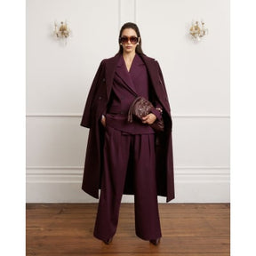 Red Wide Leg Trousers