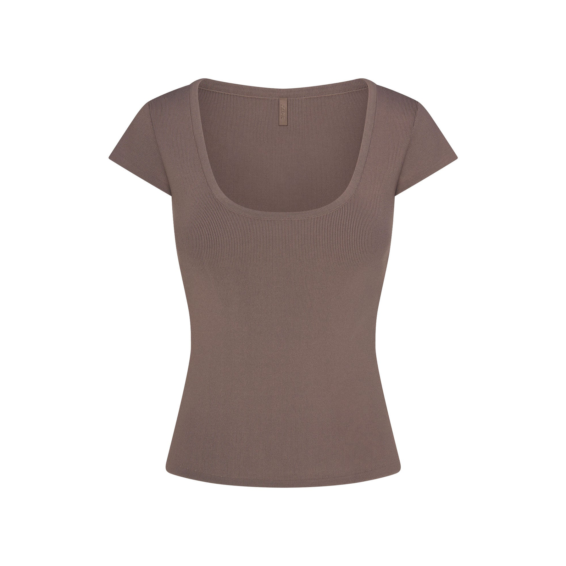 Refined Knit Scoop Neck Top