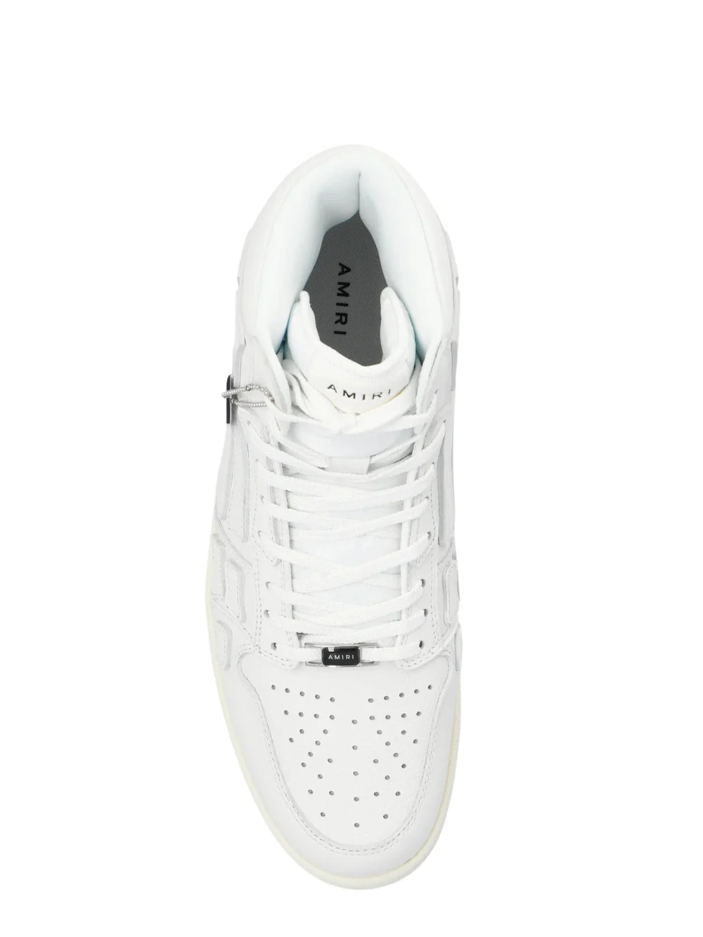 Amiri Skeleton Top High Top White Sneakers