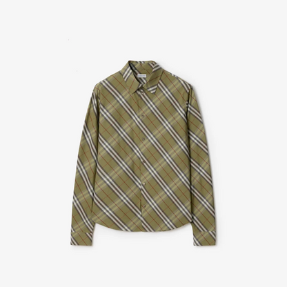 Relaxed Fit Check Cotton Shirt