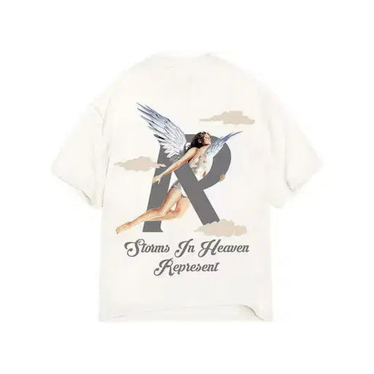 Represent Storms In Heaven T-Shirt 'Flat White'