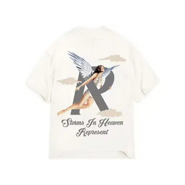 Represent Storms In Heaven T-Shirt 'Flat White'