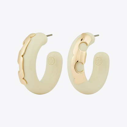 Resin Hoop Earrings