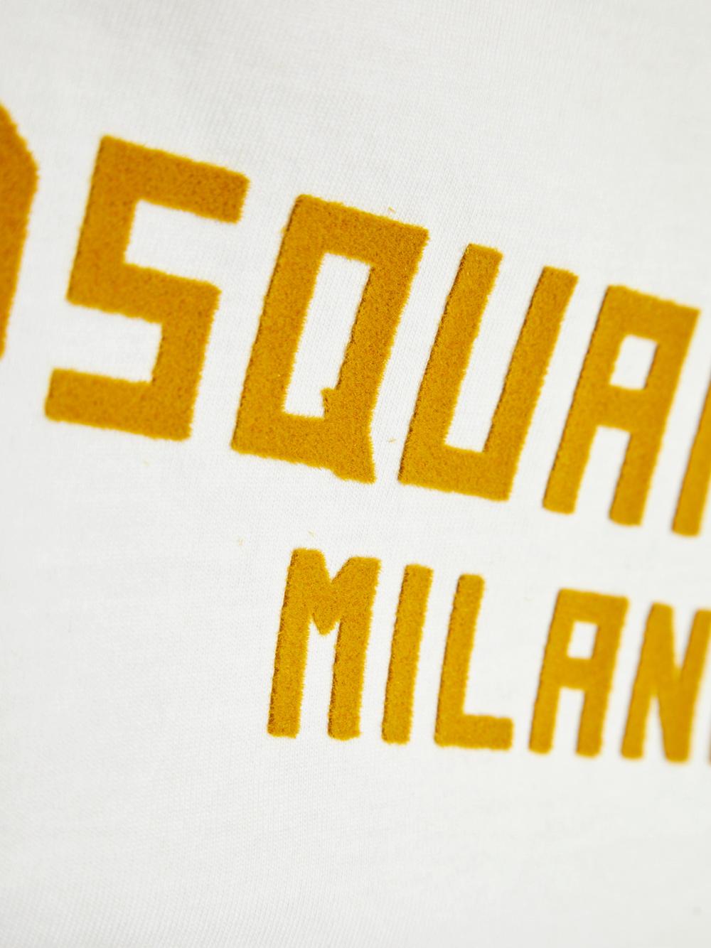 Dsquared2 Milano Flocked Logo T-Shirt in White