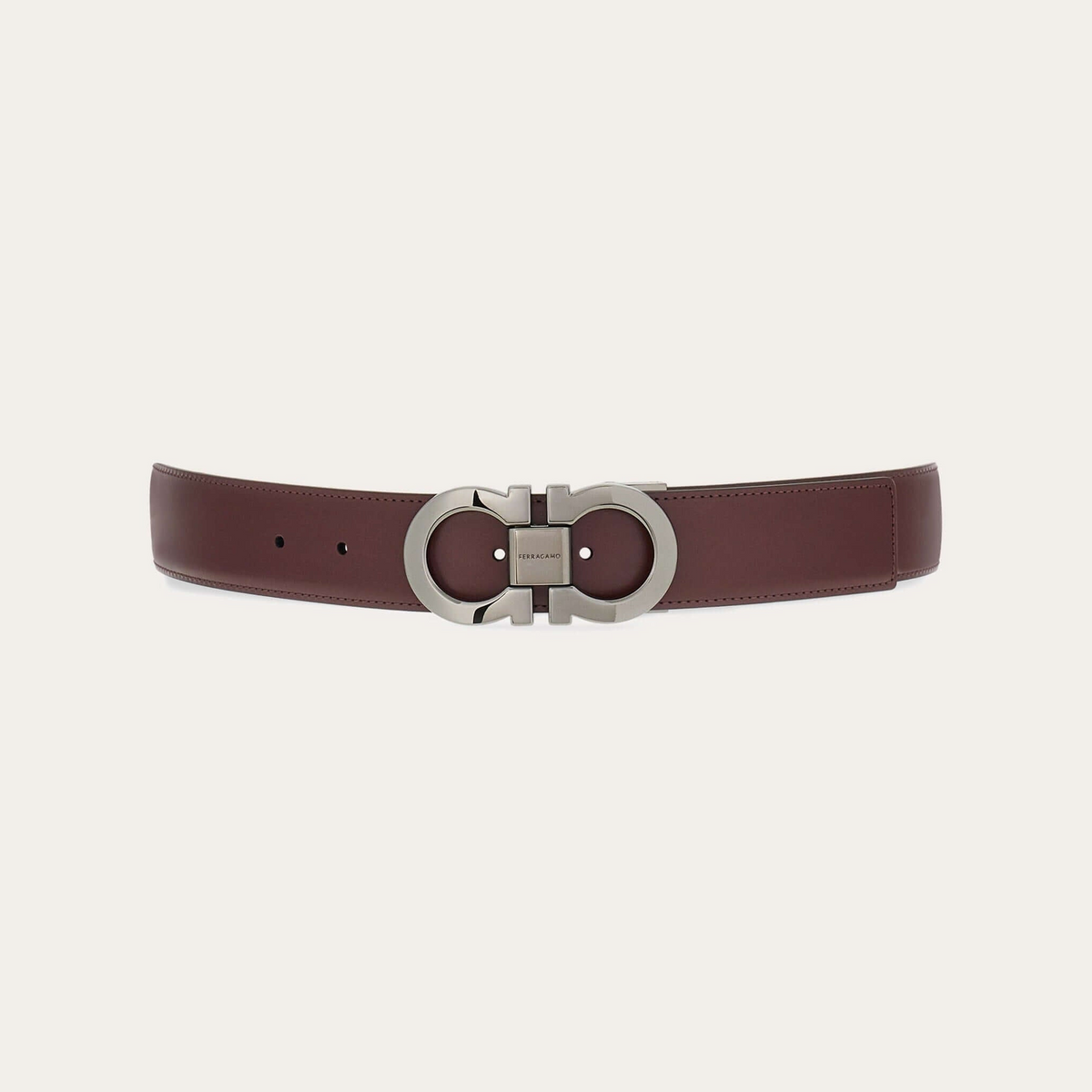 Reversible and adjustable Gancini belt