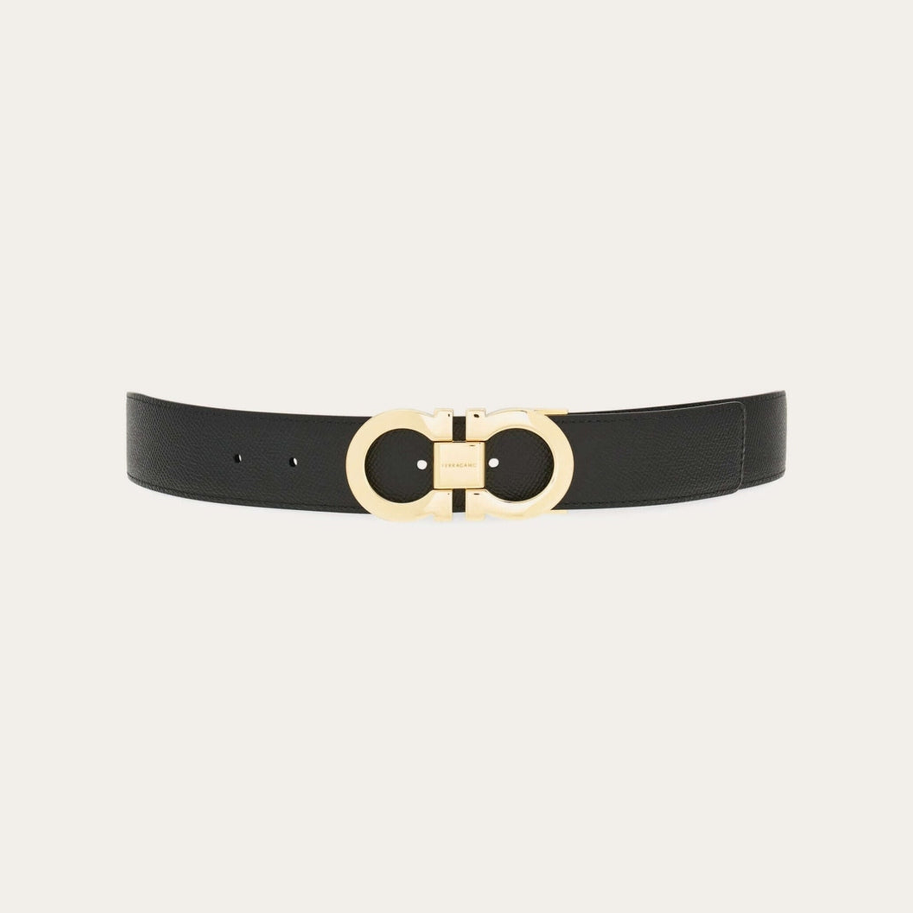 Reversible and adjustable Gancini belt