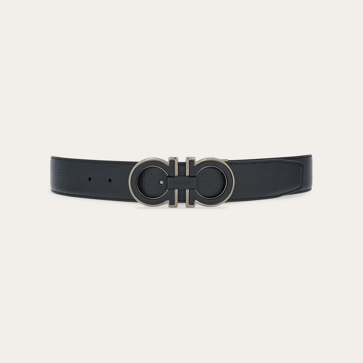Reversible and adjustable Gancini belt