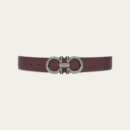 Reversible and adjustable Gancini belt