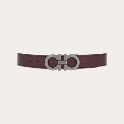 Reversible and adjustable Gancini belt