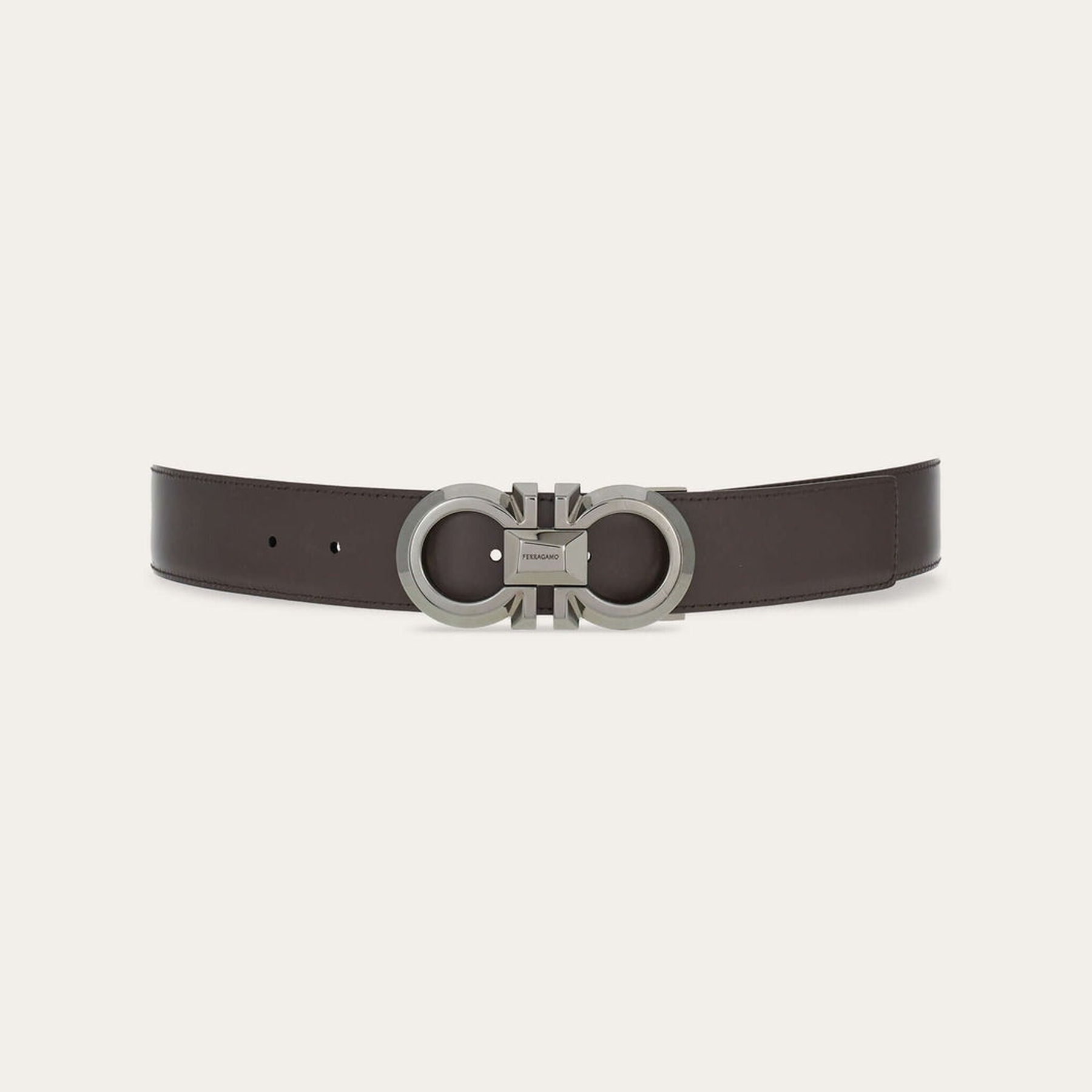 Reversible and adjustable Gancini belt
