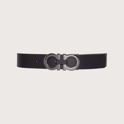 Reversible and adjustable Gancini belt