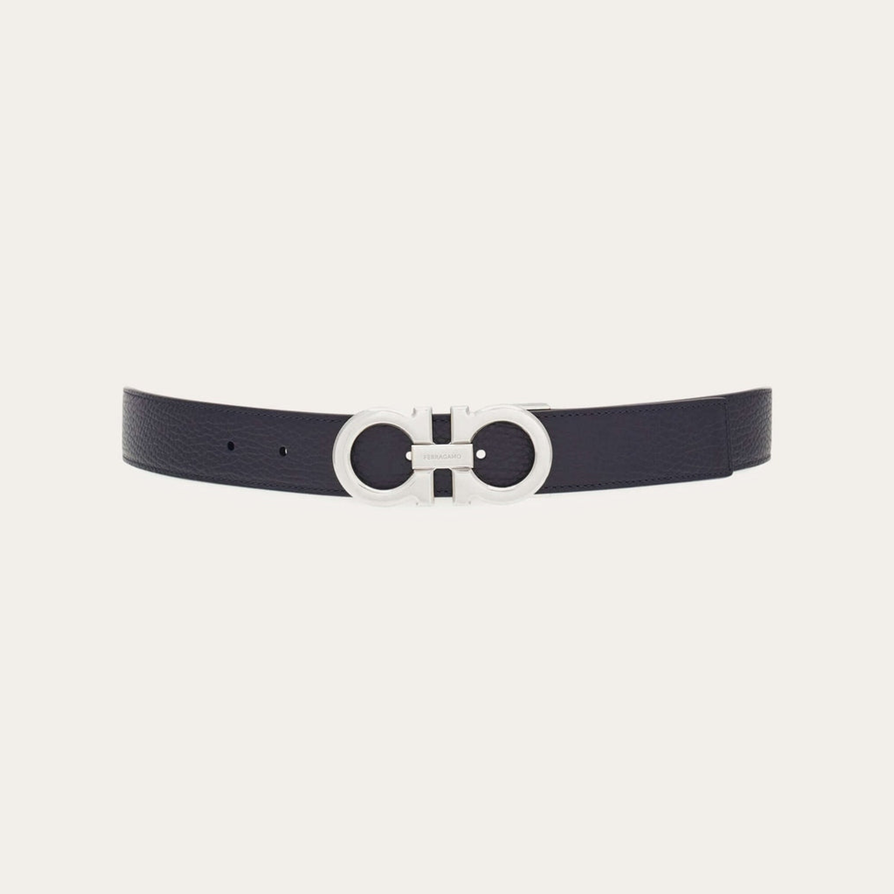 Reversible and adjustable Gancini belt