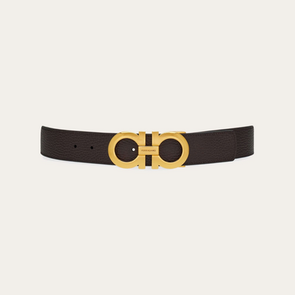 Reversible and adjustable Gancini belt