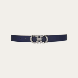 Reversible and adjustable twisted Gancini belt
